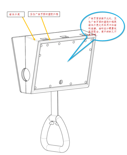 地鐵拉手廣告工業設計